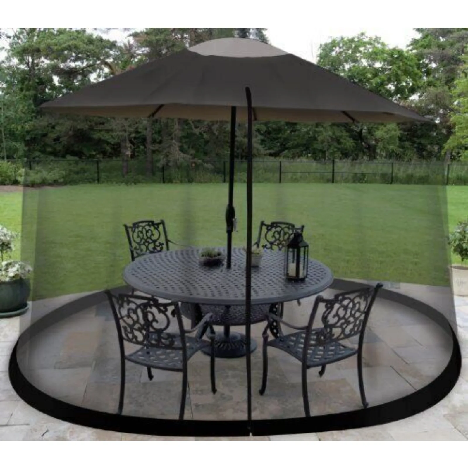 9 Foot Outdoor Umbrella Table Screen Enclosure Outdoors Patio Mosquitoes Bug NEW United States