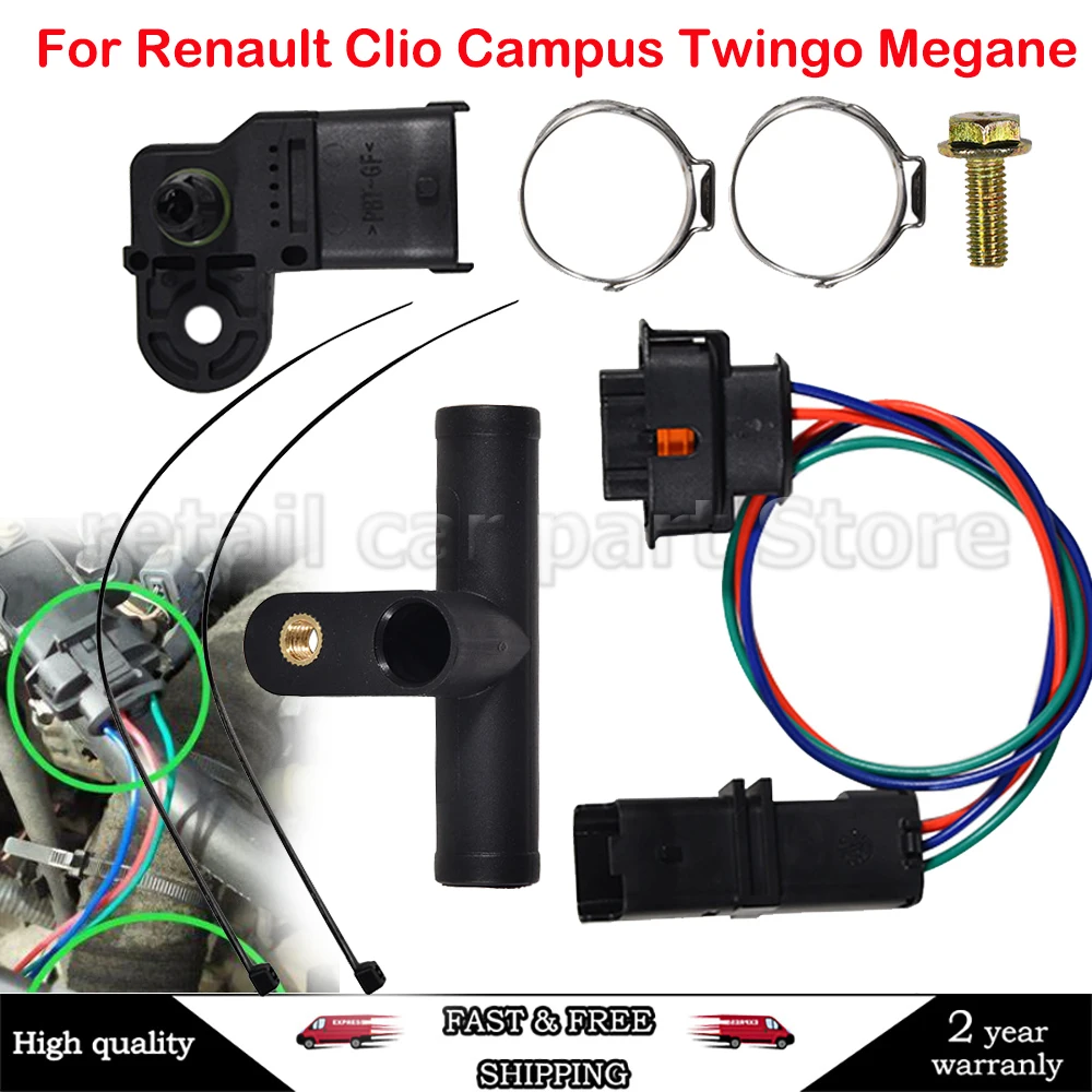 New For Renault Clio Twin AG SGI GFI Serv GAS LPG Pressure Sensor Kit