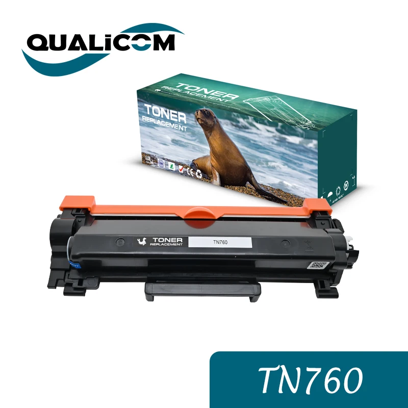 Qualicom Compatible Toner Cartridge for Brother TN760 TN-760 TN730 TN-730 for MFC-L2710DW DCP-L2550DW MFC-L2750DW HL-L2350DW