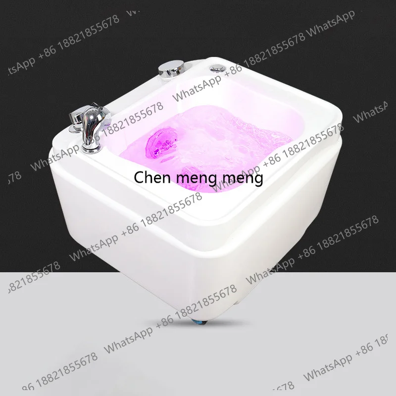 Spa Foot Bath Foot Therapy Bowl Surfing Color Light Electric Foot Washing Basin for Washing Soaking and Beauty Salon