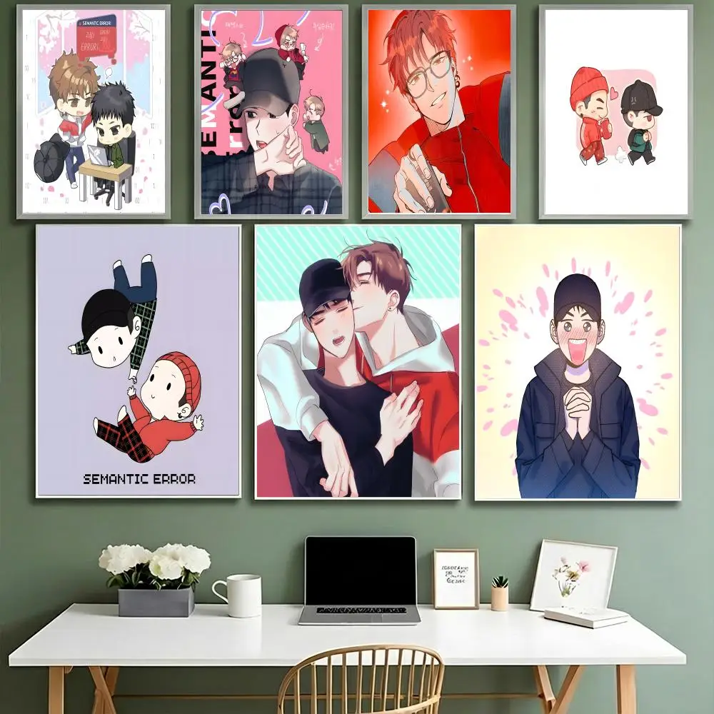 Póster con diseño de error semántico, decoración de pared autoadhesiva de alta resistencia, resistente al agua, universal, HD