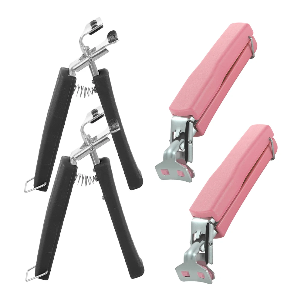

4Pcs Anti-Scald Clip Stainless Steel Pp Outdoor Camping Hot Plate Gripper Tableware Holder Kitchen Set