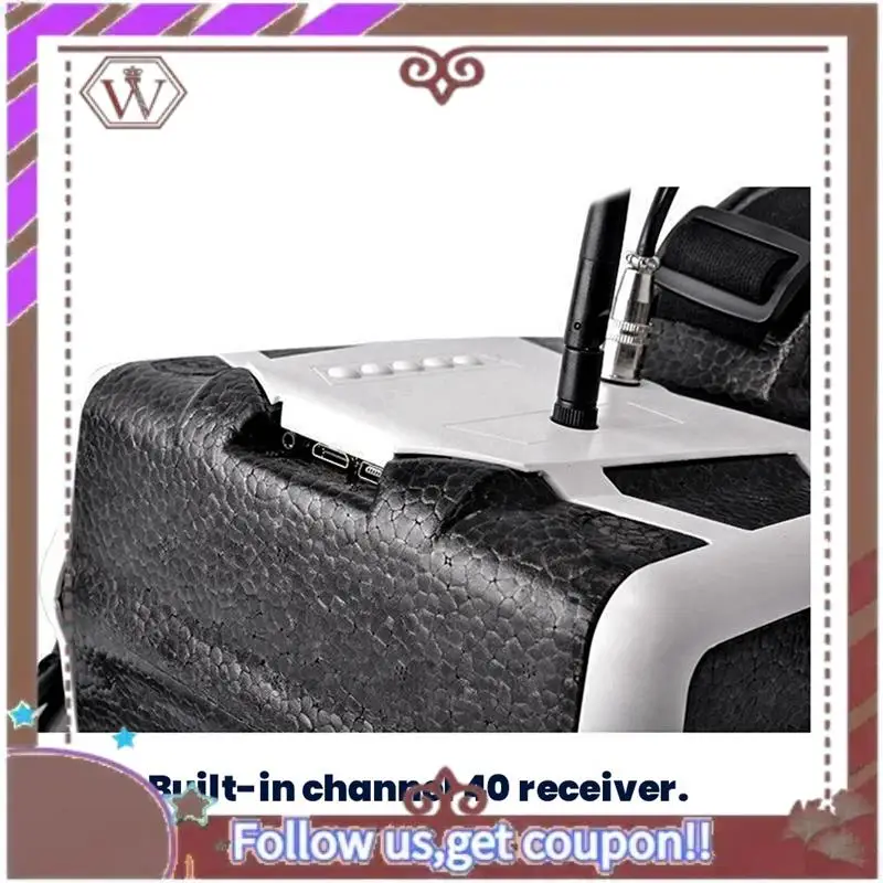 ABBG-5.8G FPV Goggles 7-Inch Display Receiver 1280X800 40CH -Compatible FPV Video Goggles For FPV Drones EU Plug