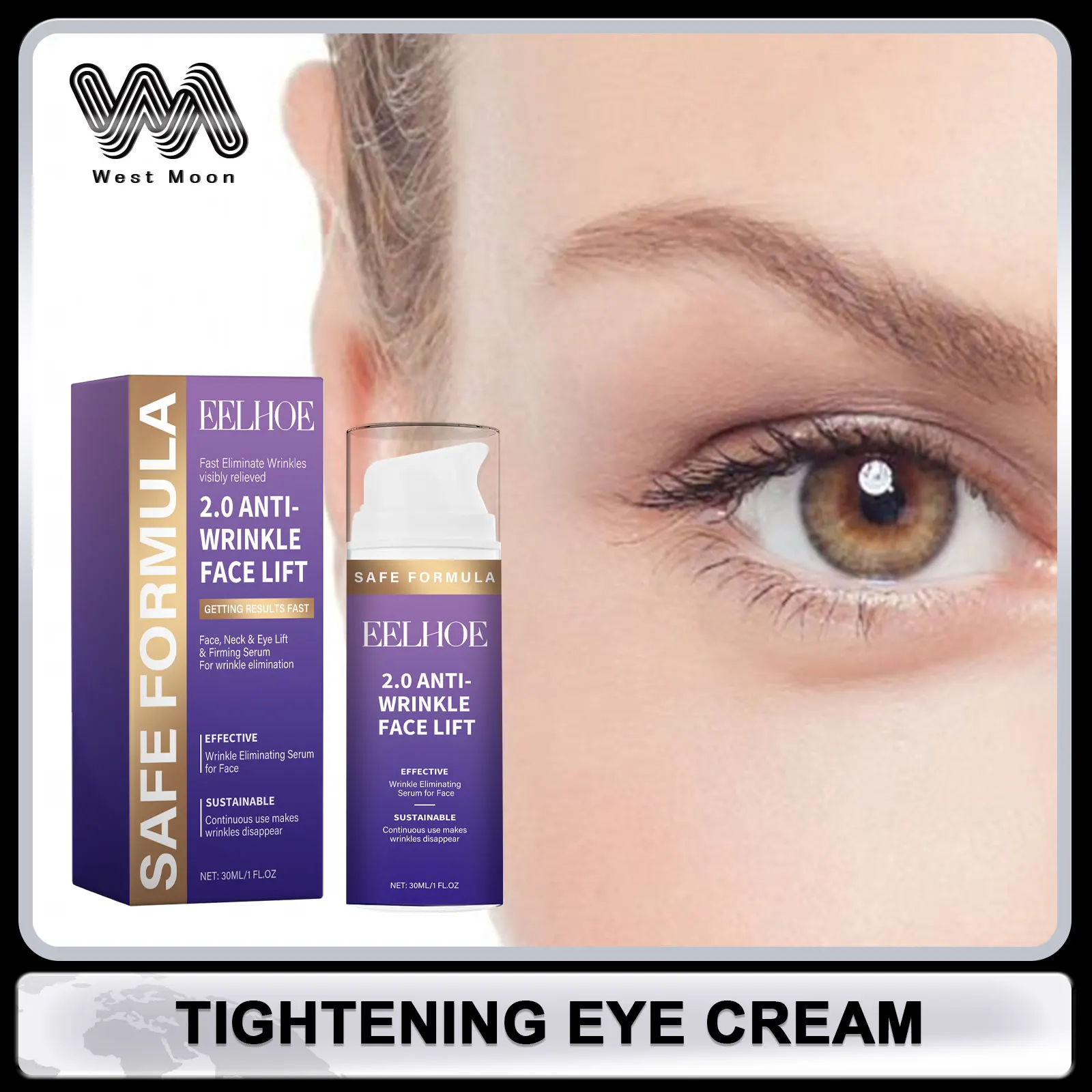 

Firming Eye Cream Lighten Wrinkles Eye Bags Removal Puffiness Reduce Fine Lines Smoothing Skin Anti Dark Circle Lifting Eye Care