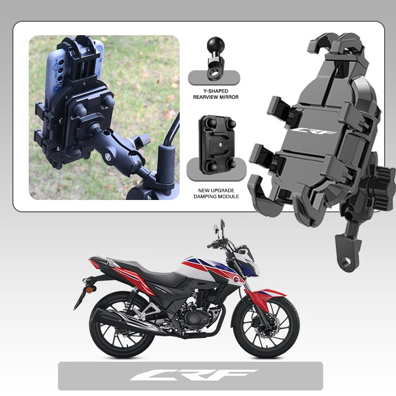 

High-Grade Mobile Phone Holder GPS Stand Bracket Motorcycle Accessories For Honda HONDA CRF450R CRF250R CRF150R CRF250X CRF450X