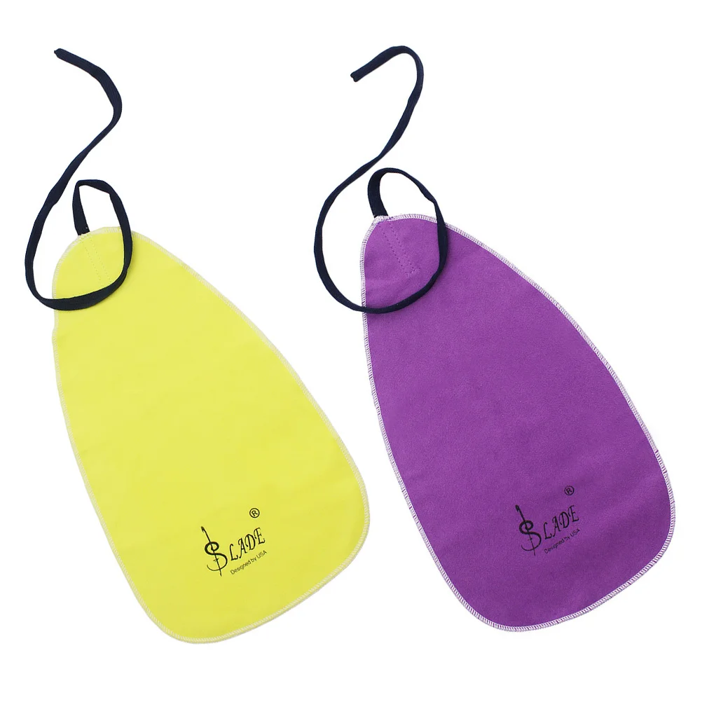 2 Pcs Cleaning Cloth Set Clarinet Flute for inside Saxophone Maintenance Supply Faux Suede Lint-free Easy to Use