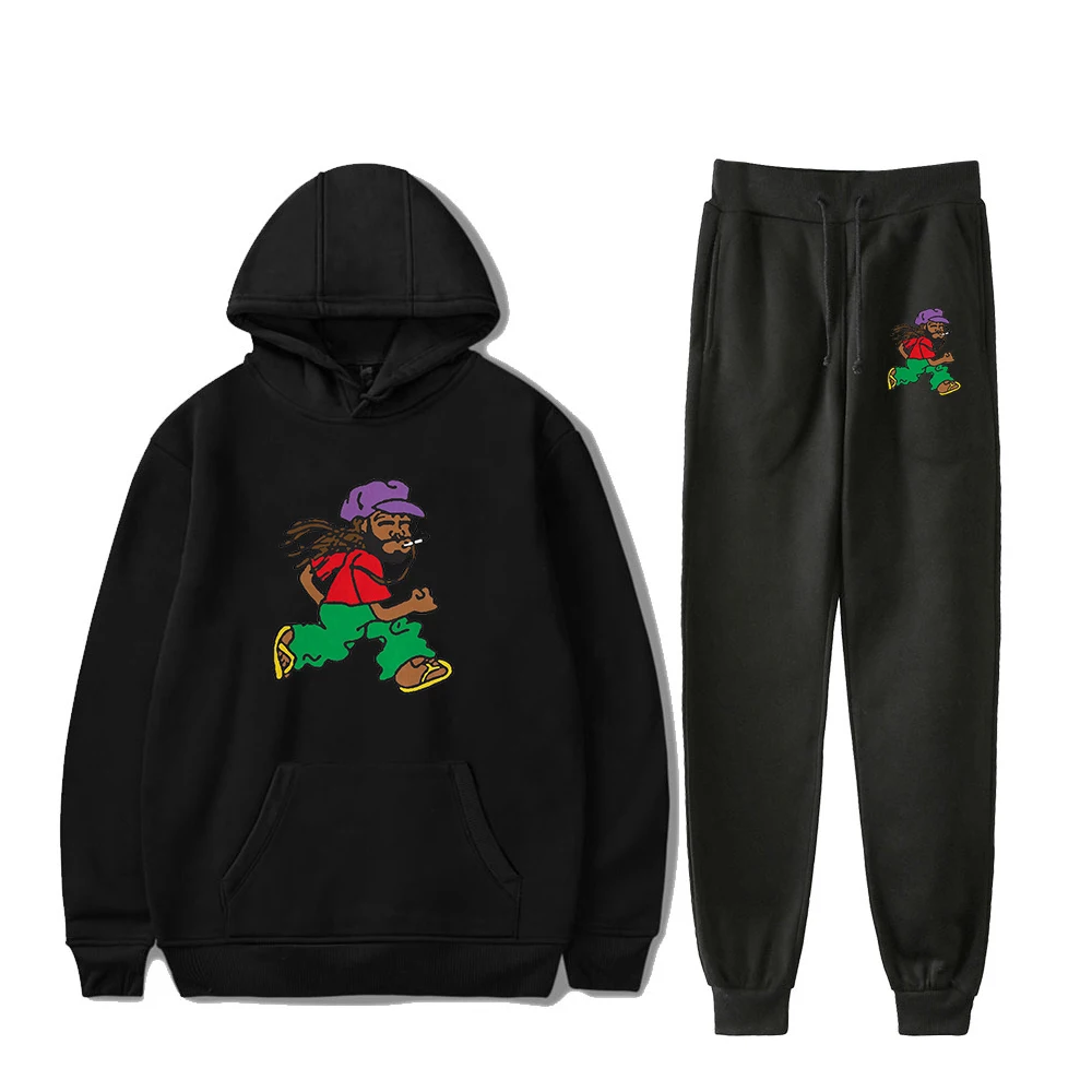 

GF Aminé 13 Months of Sunshine Album Hoodies Jogger Pants Two Piece Set Sweatshirts+Sweatpants Women Men Outfit Sets