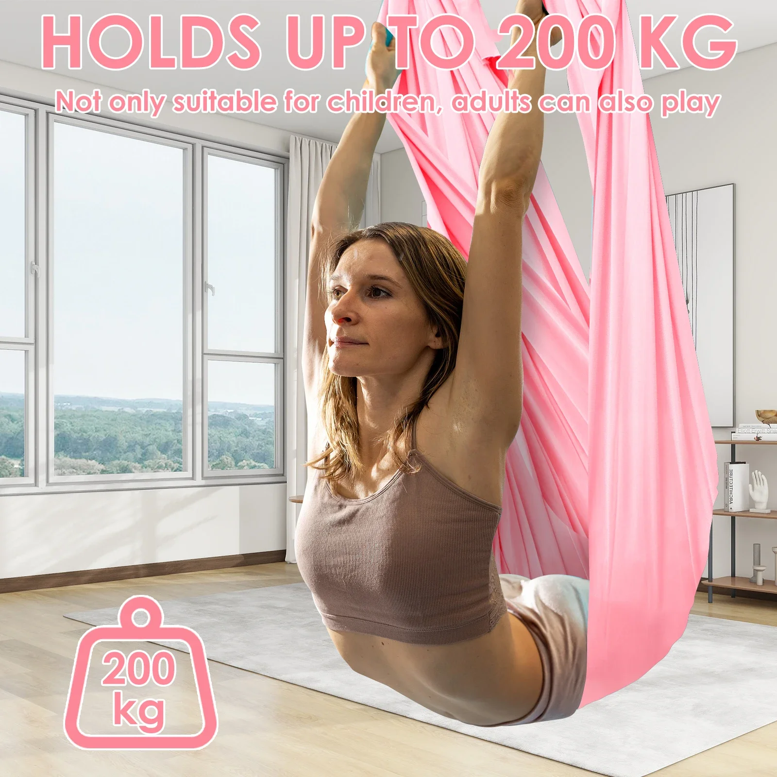 Altalena sensoriale Letto sospeso elastico per interni ed esterni Amaca coccole portatile per bambini e adulti Aspergers per autismo ADHD