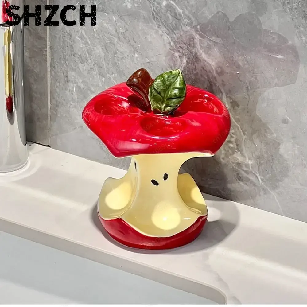 Apple Electric Toothbrush Holder Ceramic Base Storage Rack Toilet Washing Creative Stand