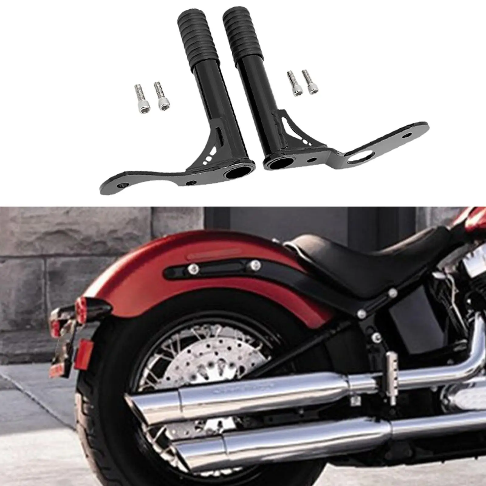 

Rear Passenger Peg Crash Bars Sturdy Simple Installation Engine Guard Crash Bar Motorcycle Accessories for Harley 2018-2022