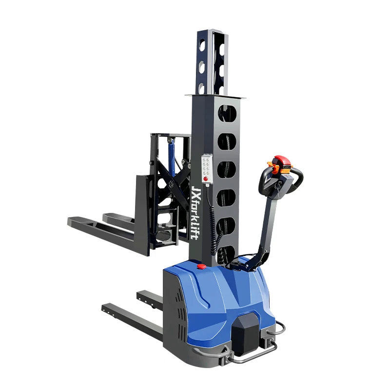 Large Capacity Full Electric Self Lifting Pallet Stacker Forklift for Industrial Warehouse Material Handling Equipment Pro