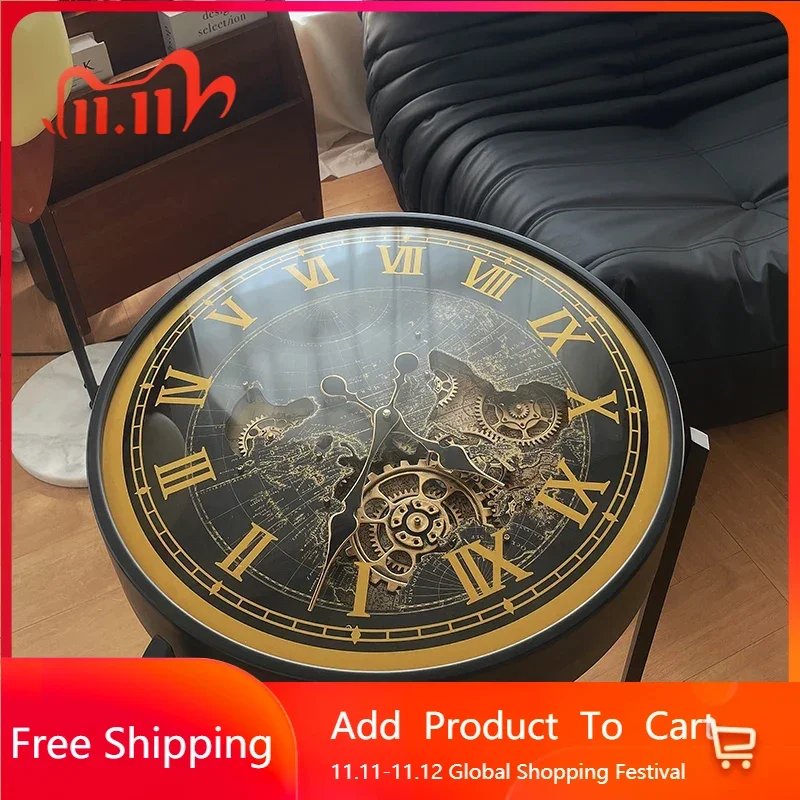 

Compact Living Room Side Table Black Italian European Style Round Nordic Coffee Table Corner Unique Meubles Salon Furniture