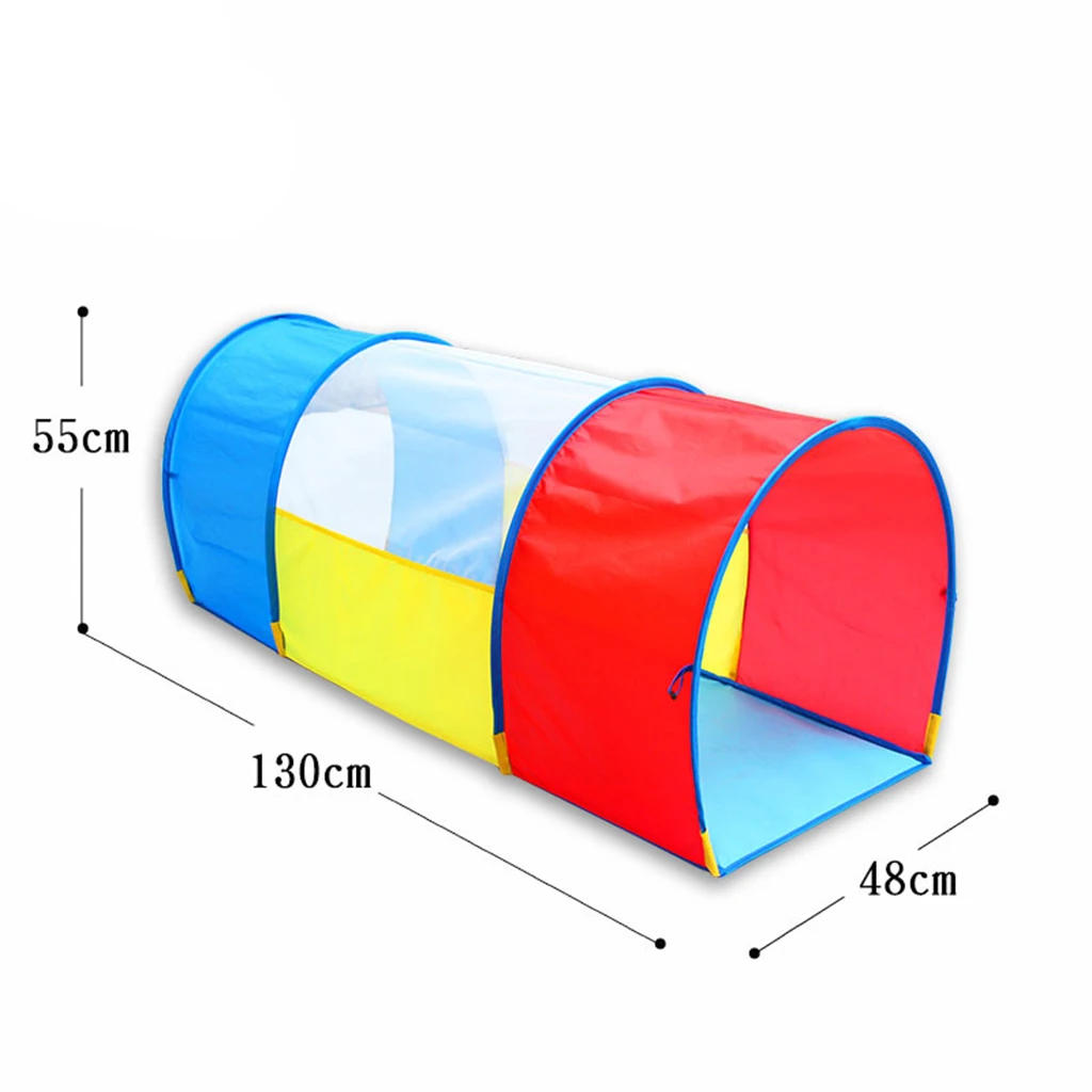 子供のための色とりどりのプレイトンネル,130x48x55 cm