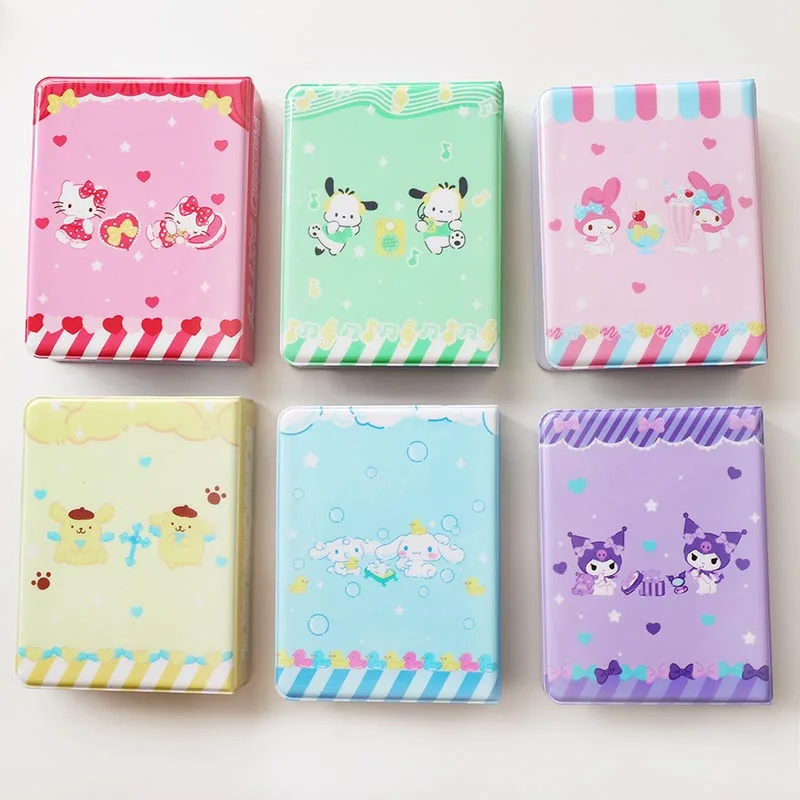 6pcs/lot Sanrio Melody Pochacco Card Holder Creative Kuromi Bank Card ID Bus Photo Card Holders Stationery gift