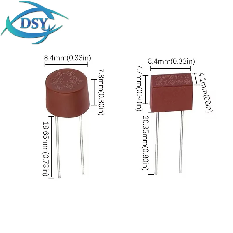 10 peças 382 fusíveis cilíndricos t0.5a 250v placa de alimentação de tv lcd comumente purificador de água 1a 1.6a 2a 2.5a 3.15a 4a 5a 6.3a 8a 392 quadrado