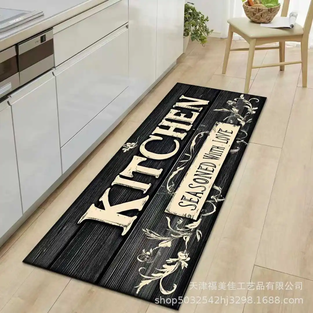 

Diatom mud European long kitchen floor mat American water-absorbing non-slip quick-drying dirt-resistant foot mat