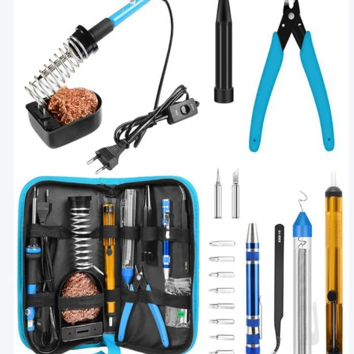 

60W Electric Soldering Iron Set US/EU Soldering Iron Tool Kit Internal Heating Type Soldering Iron Constant Temperature