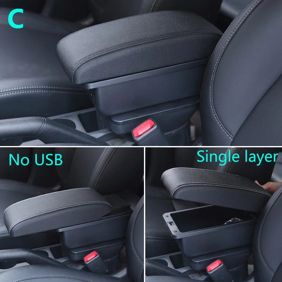 For Hyundai Accent Tagaz Armrest For Hyundai Accent Car Armrest box Interior Parts details Center Storage box Car Accessories