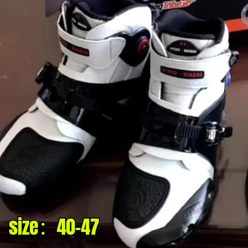 

Motorcycle Riding Boots Men Leather Ankle Shoes Motocross Non-Slip Sport Winter Racing Boots motorcycle shoes men motorbike
