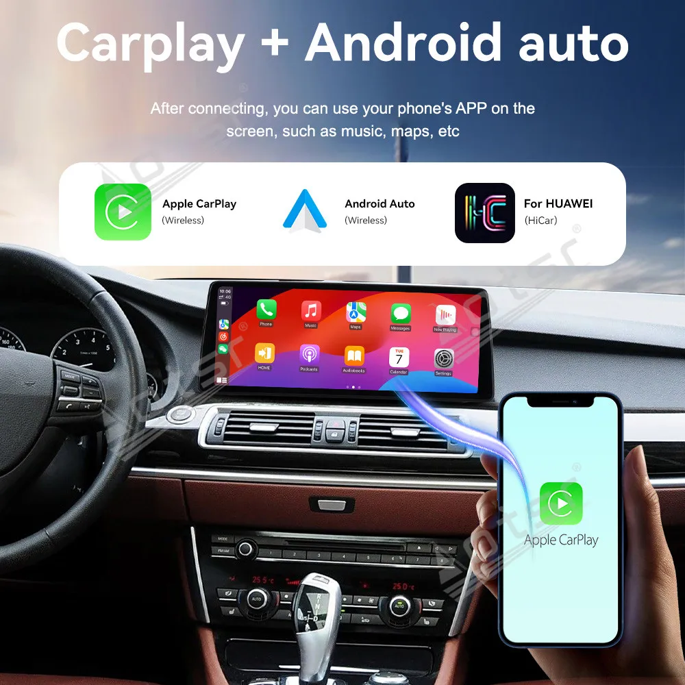 12.9 Inch Android 13 Ultra Dual BT Carplay For BMW 5 Series GT 2010-2017 Qualcomm Car Radio GPS Navi Multimedia Player Head Unit