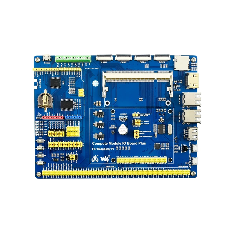 Compute Module IO Board Plus For Raspberry Pi CM4S / CM3 / CM3L / CM3+ / CM3+L, Compatible With Compute Module IO Board V3