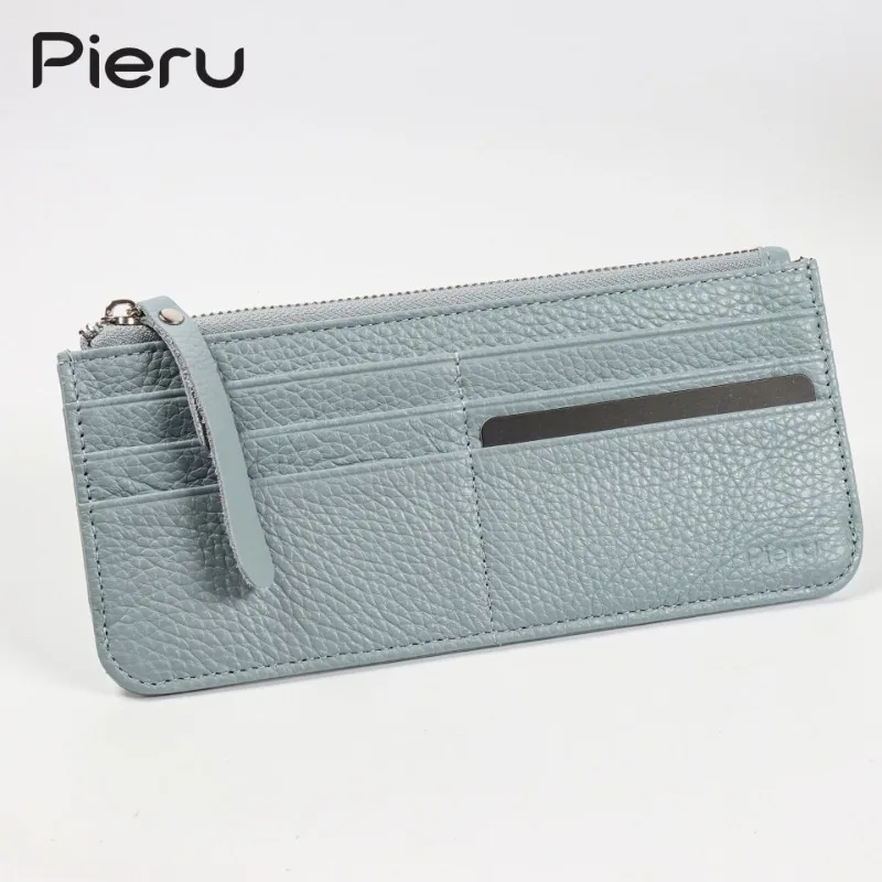 New Creative Leather Long Multi-slot Zipper Integrated Multi-function Card Holder Bag