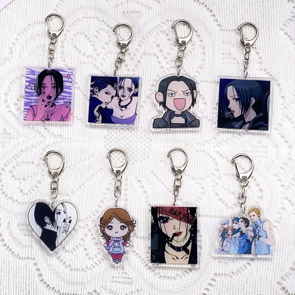 Anime Characters NANA Acrylic Car Keychain Accessories Creative Keyrings Friends Gifts Funny​ Bag Charms Cute​ Backpack Pendant