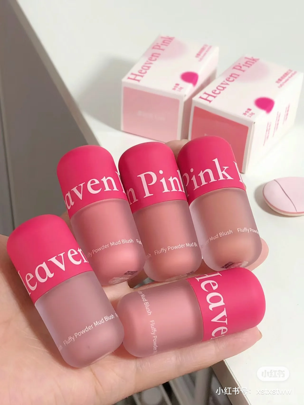 Heavenpink Liquid Blush Blijvende Natuurlijke Vloeistof Contouren Face Blusher Waterdichte Face Blush Soft Light Liquid Blush