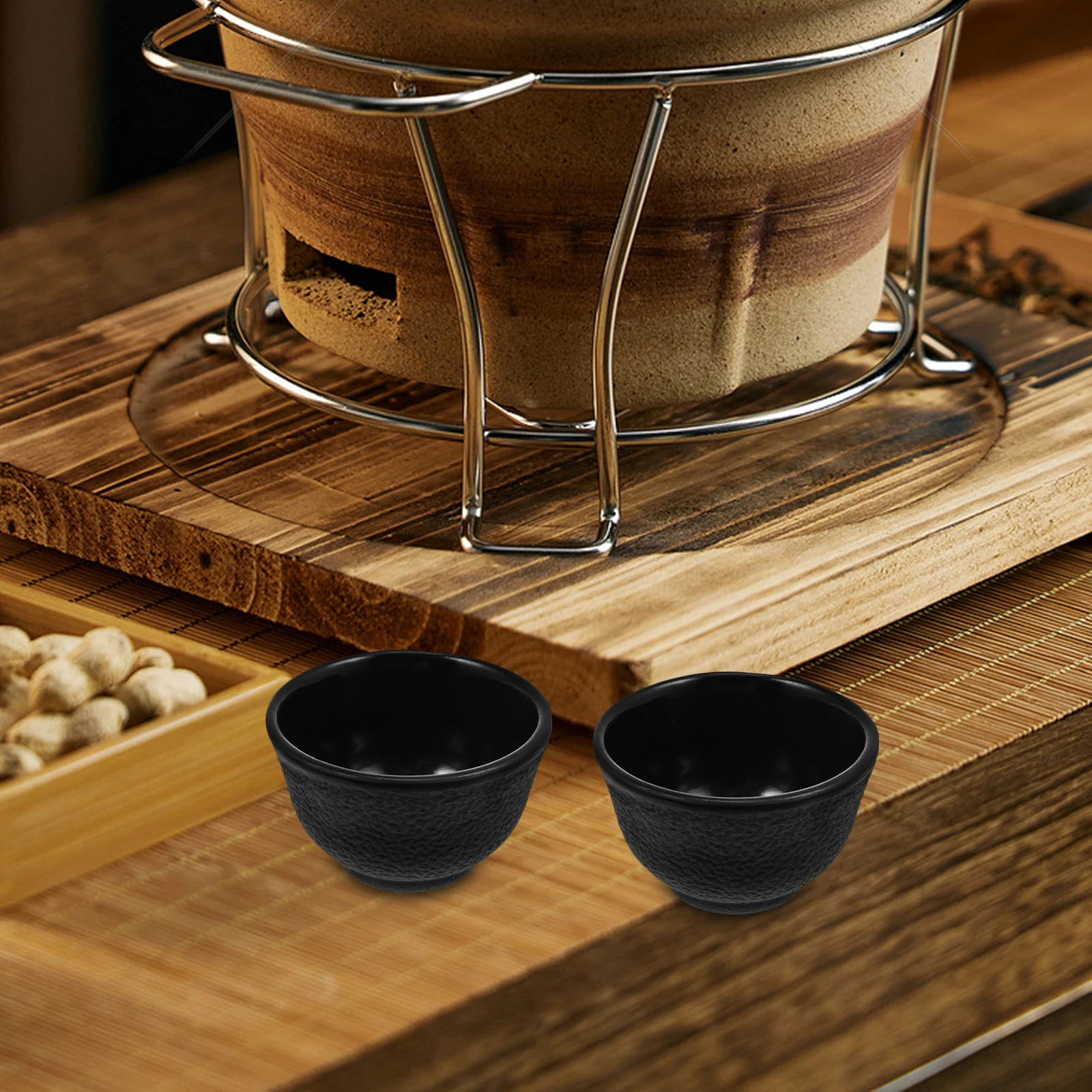 

Cast Iron Teacup Short China Teacups Black Teaware Chinese Traditional