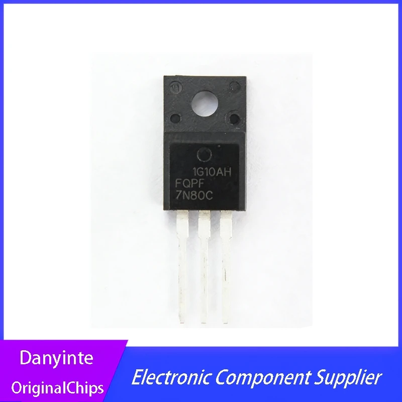 10Pcs/Lot  FQPF7N80C  FQPF7N80 7N80C TO-220F