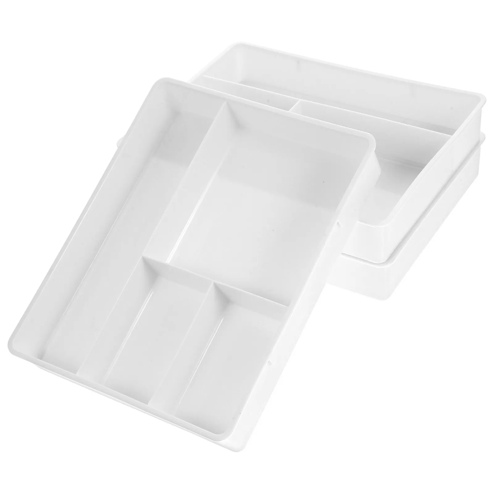 3Pcs Desk Organizer Tray Multi-Compartment Jewelry Storage Stackable Tray Multi-Compartment Stationery Holder
