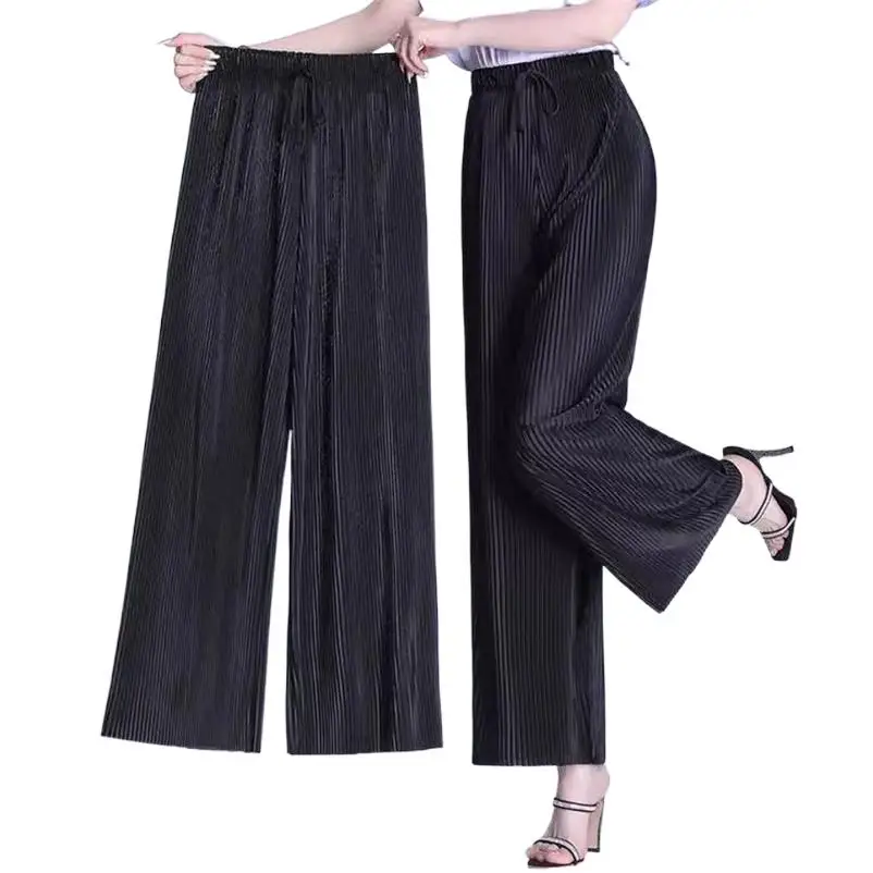 

Rose Grey Straight Pants For Women 2024 Spring New Fashion Women Wide Leg Pants Streetwear Trousers baggy