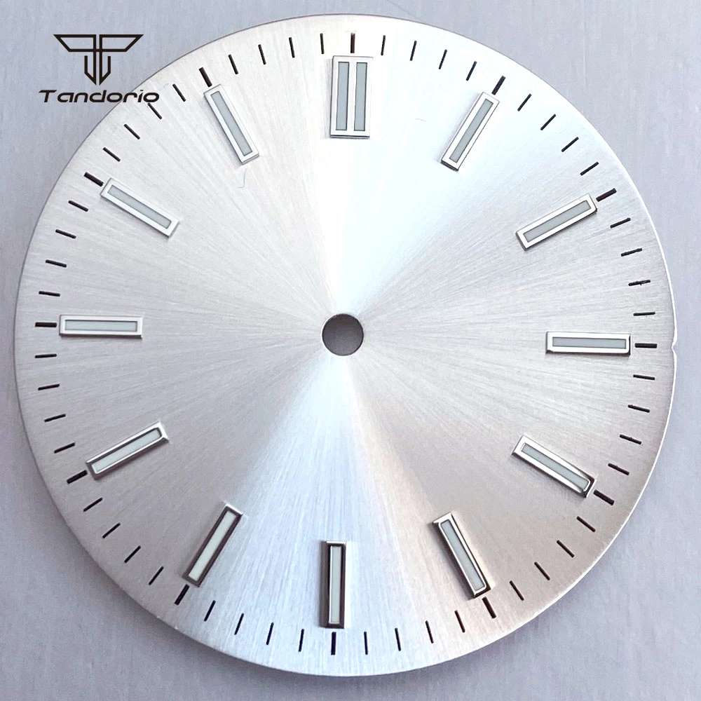 

32mm Wristwatch Dial Face Parts Luminous Baton Marks Sunburst Fit NH35 NH38 Miyota8215 ETA2824 PT5000 Silver Blue Black Color