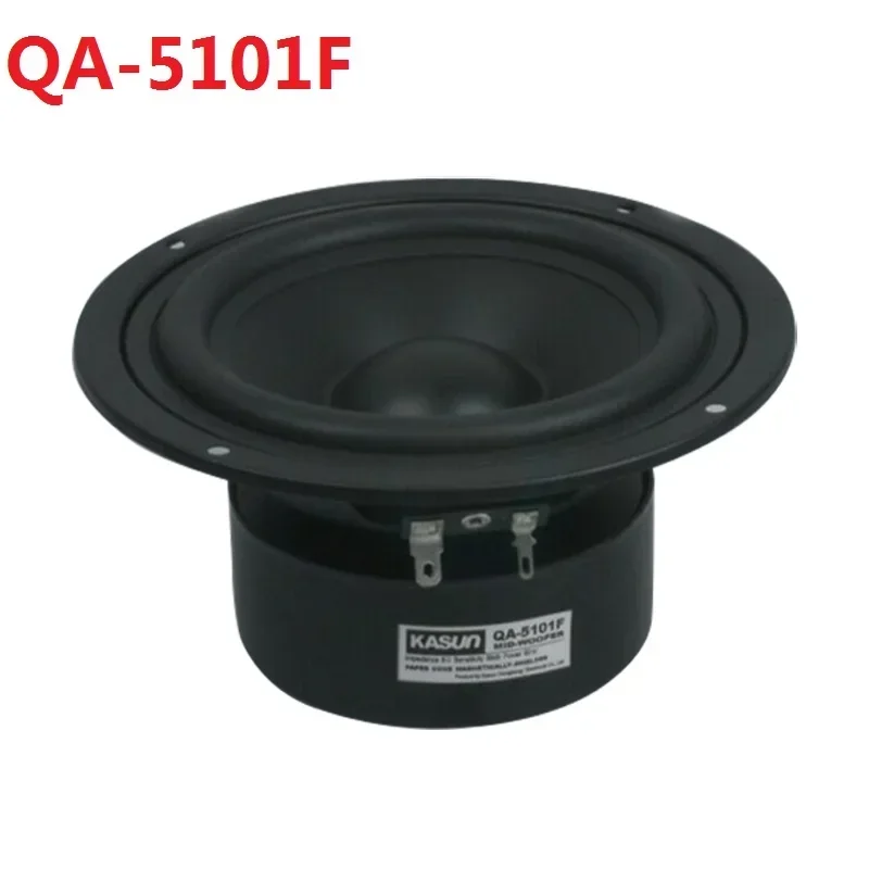 

1 Piece Kasun QA-5101F 5inch Midrange Speaker Driver Unit Black PP Cone Shielded 8ohm 90W Fs=65Hz OD=147mm