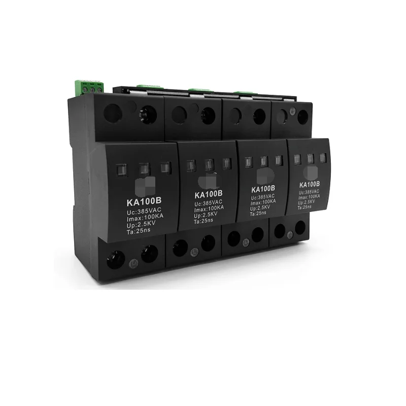KA100B4 Level 2 AC Power Surge Protector B Level 100KA Three Phase Large Current AC Surge Protector