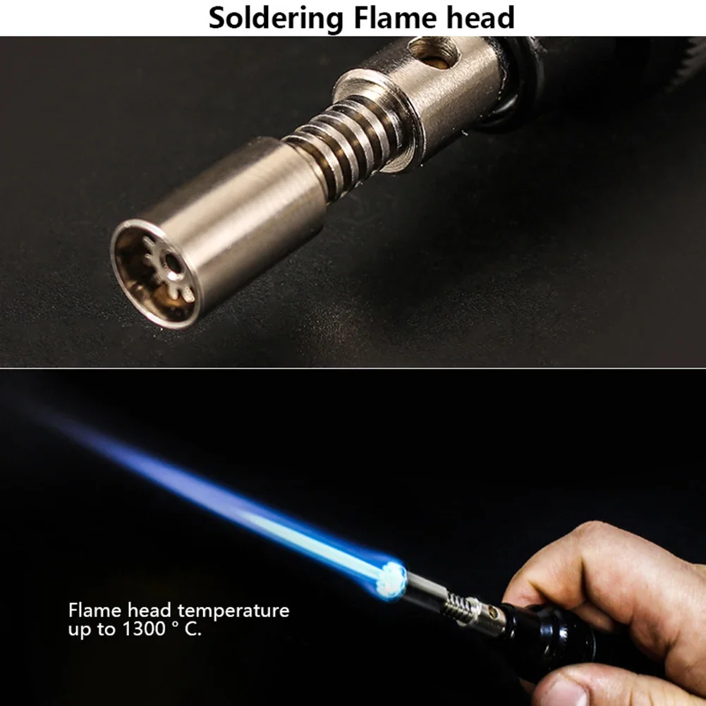 4 In 1 Portable Soldering Iron Kit Welding Pen Burner Blow Torch Adjustable Flame Gas Soldering Iron Cordless Butane Tip Tool