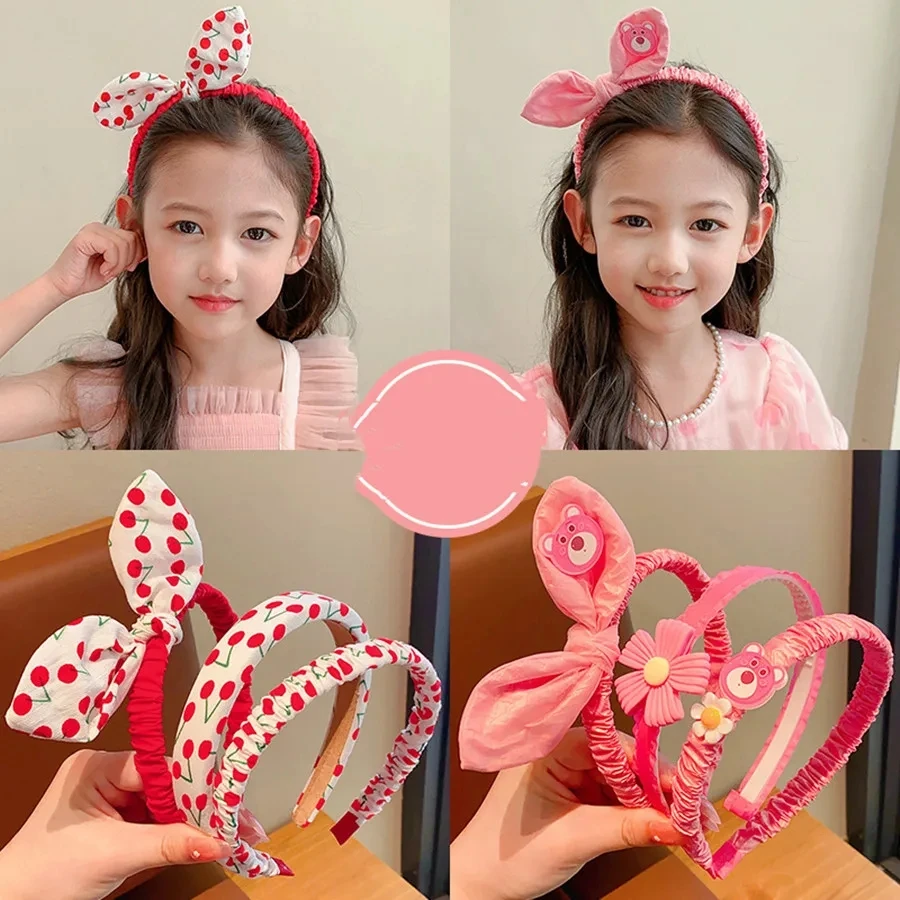 3Pcs/Set Children Cute Colors Cartoon Flower Hairbands Headwears Girls Lovely Sweet Hair Hoop Kids Hair Accessories Fashion new