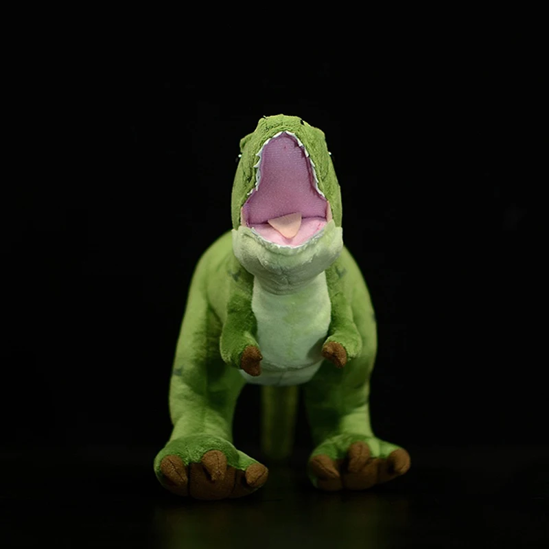 50cm New Green Tyrannosaurus Rex Soft Stuffed Plush Toy Realistic Simulation Original Dinosaur Animal Model Doll Audlt Gift