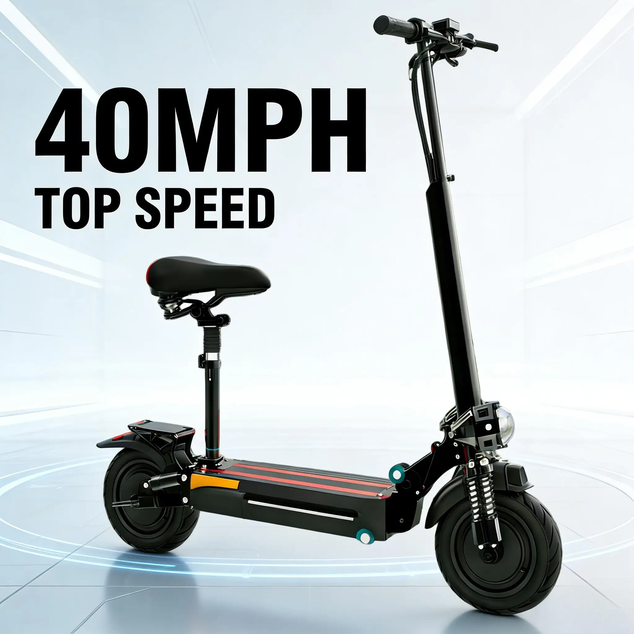 

X500 Electric Scooter for Adults, 2000W Dual Motor, 40 mph Max Speed, 40 Miles Long Range, 10-Inch Tubeless Tire