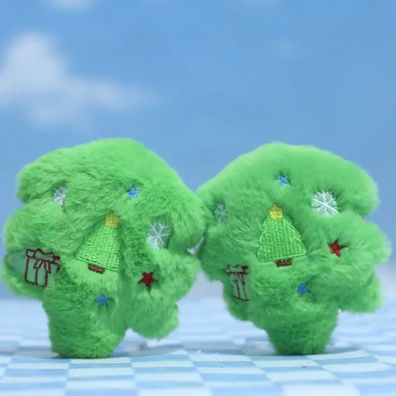 Mini porte-clés en peluche au beurre pour sac à dos, pendentif arbre de Noël, plantes en peluche, cadeau Kawaii pour un ami