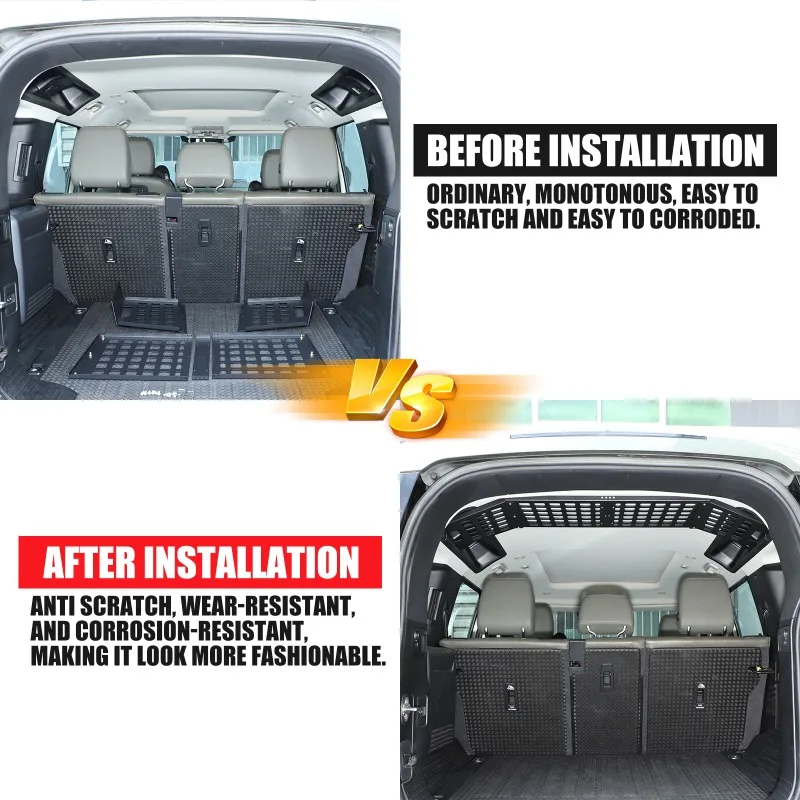 Soporte de almacenamiento para portaequipajes de techo de maletero de coche de aleación de aluminio, soporte para bolsa para Land Rover Defender 2020-2025 + accesorios para coche