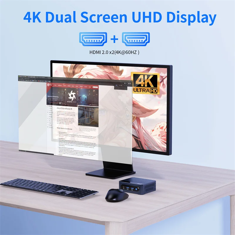 SZBOX ألدر ليك N100 / N95 كمبيوتر صغير 16 جيجابايت DDR4 512 جيجابايت M.2 SSD ويندوز 11 برو واي فاي 5 BT4.2 1000 متر LAN 4K 60 هرتز مكتب كمبيوتر صغير