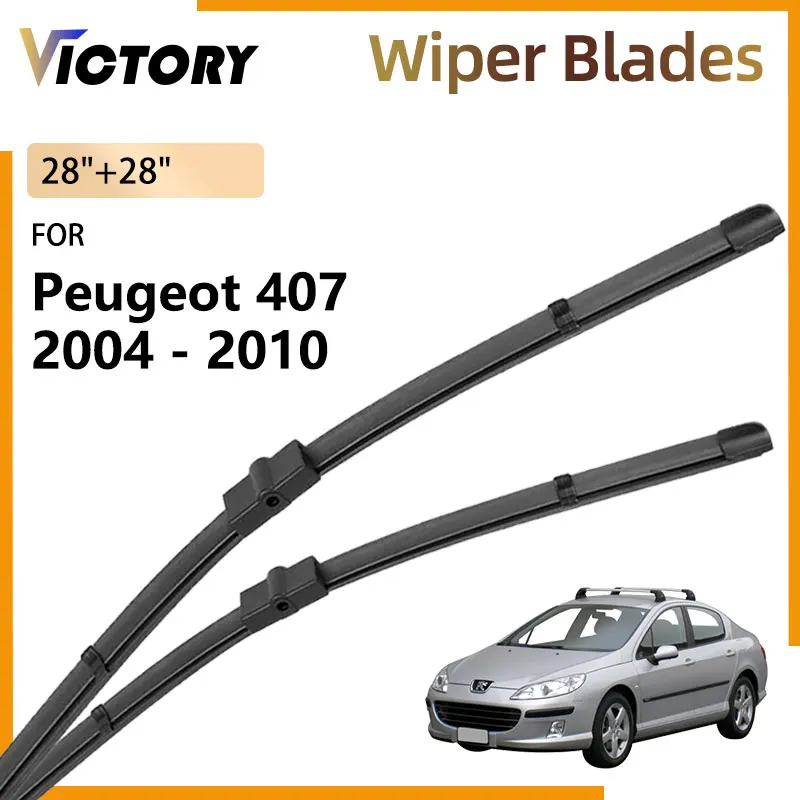 Front Wiper Blades For Peugeot 407 SW 2004 2005 2006 2007 2008 2009 2010 Accessories Windshield Windscreen Window Brushes 28