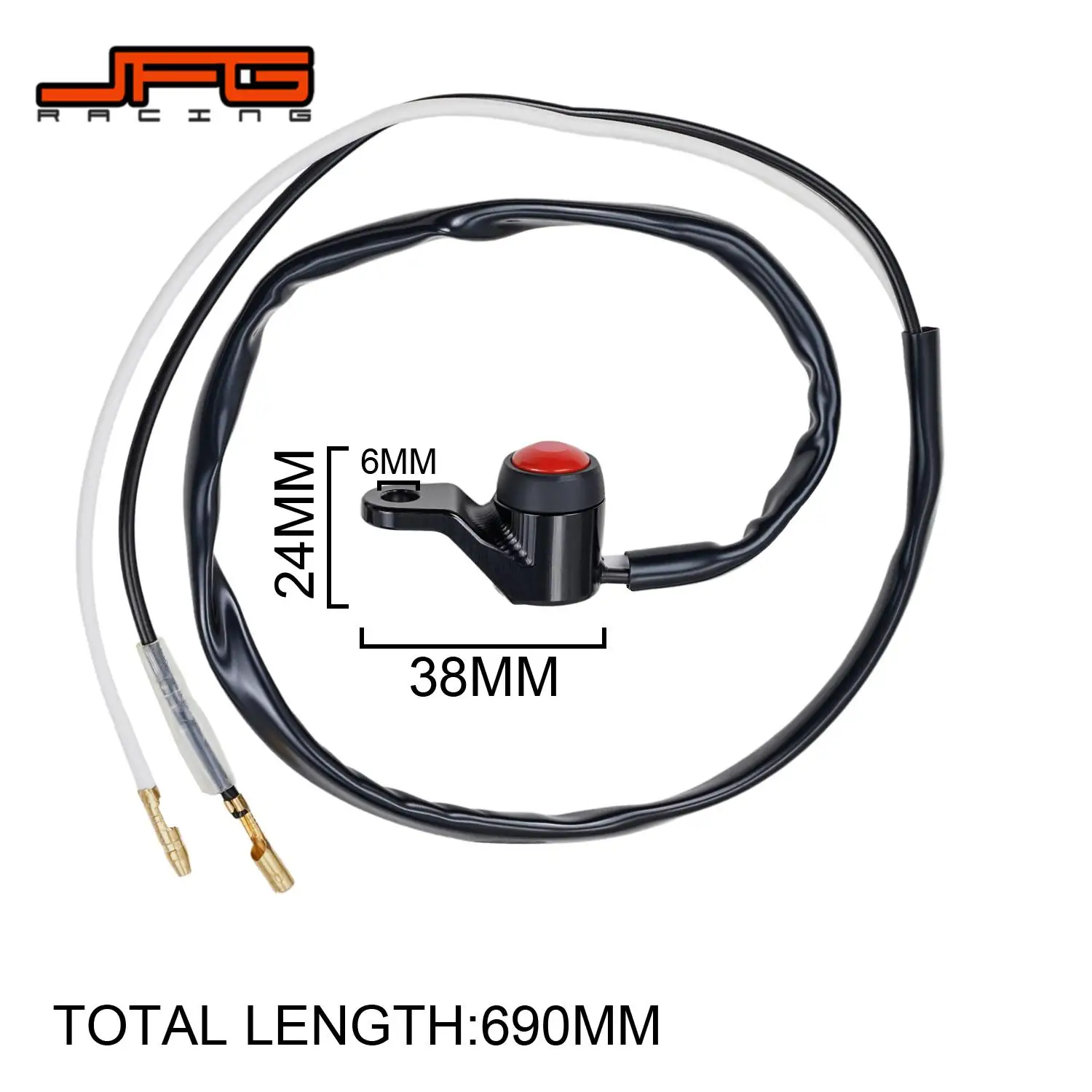 Aluminum Start/stop Kill Switch For KTM Honda Kawasaki Yamaha Suzuki ATV Scooter Dirt Bike Universal Motorcycles Accessories