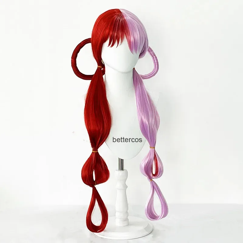 

2025 11 аниме красная песня UTA косплей длинные термостойкие волосы Хэллоуин вечерние женские парики + шапочка для парика