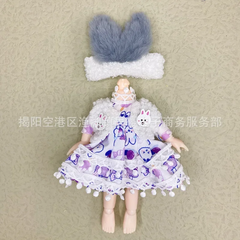 Clothes For 16-17 cm 1/8 bjd doll dress up skirt cute clothes uniform Dolls Toys Accessories