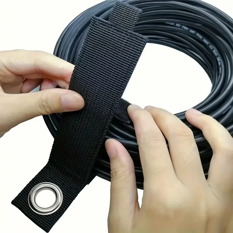 3/10 Piece Storage Straps Extension Cord Storage Organiser, Car Park Wall Strap and Garden Hose Storage