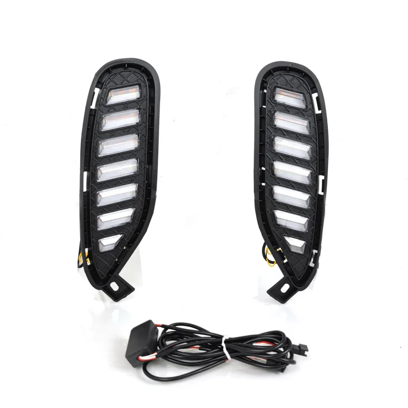 

Для BYD Seal U Sealion 6 2020 2021 2022 2 шт. светодиодные дневные ходовые огни переднего бампера противотуманные фары DRL динамический указатель поворота дневные фары
