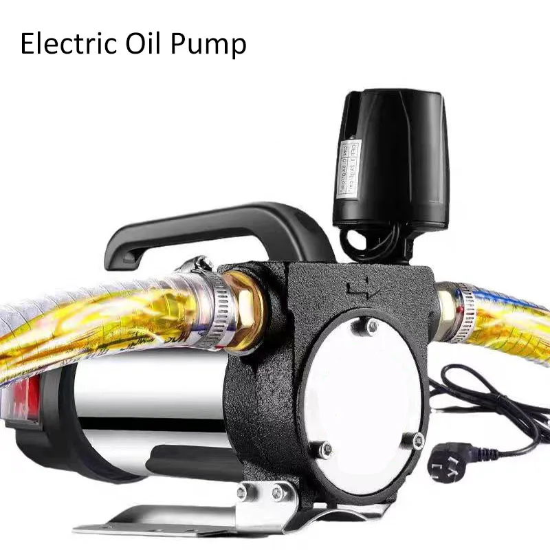 12V/24V/220V 990W Fuel Pump Diesel Pump Kerosene Pump Self-Priming Pump Automatically Stop Electric Oil Pump Fuel Dispenser