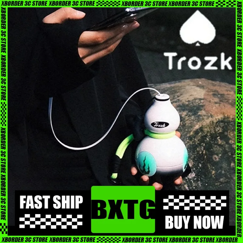 

Trozk Lucky Gourd Mobile Power 10000mAh Pc Flame Retardant Material 60CM Tpc Interface Cable Spray Dyeing Process Customizabl